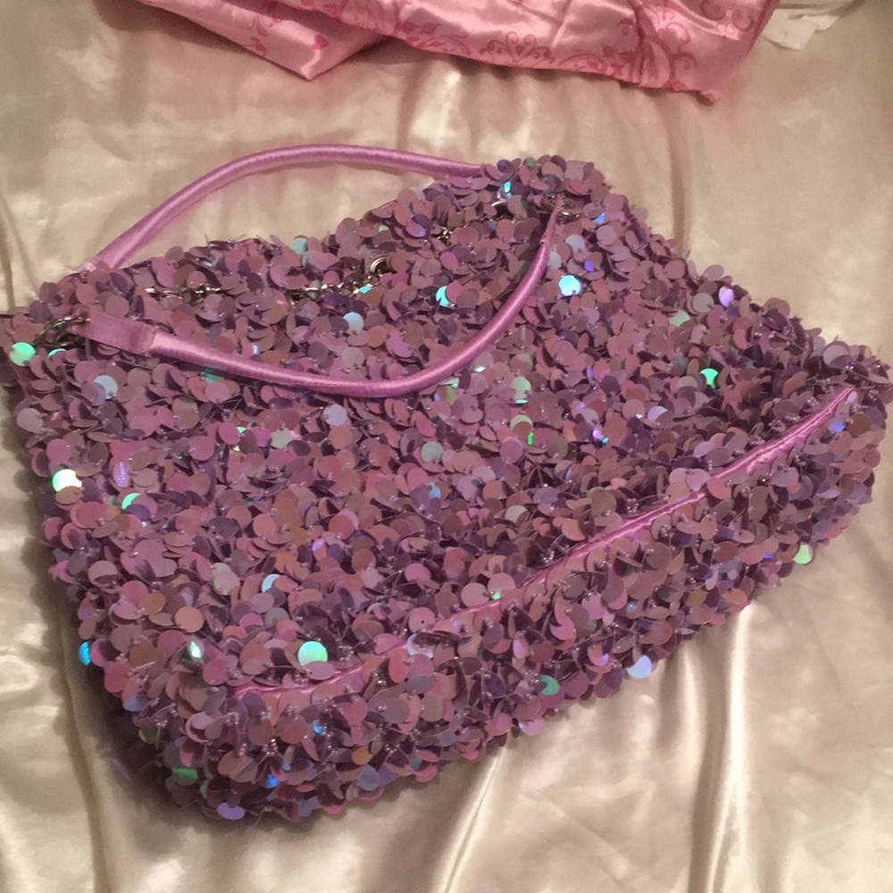 Purse pinkish lavender.
